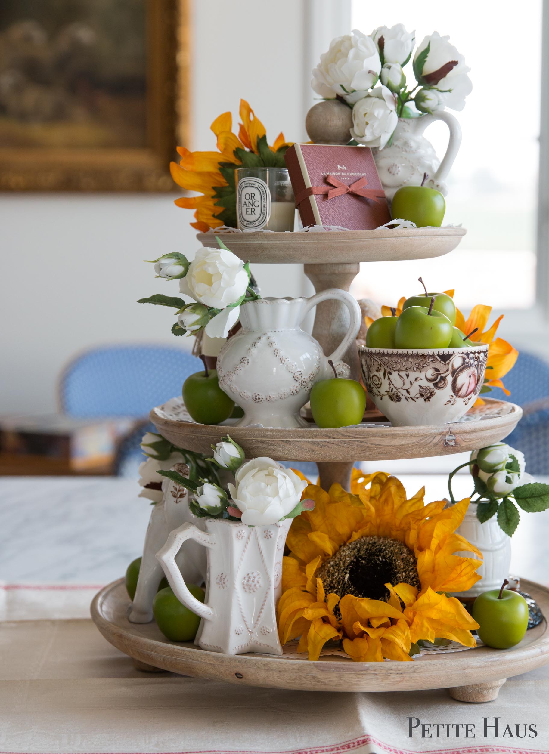 A Late Summer Early Fall Tiered Tray - Petite Haus