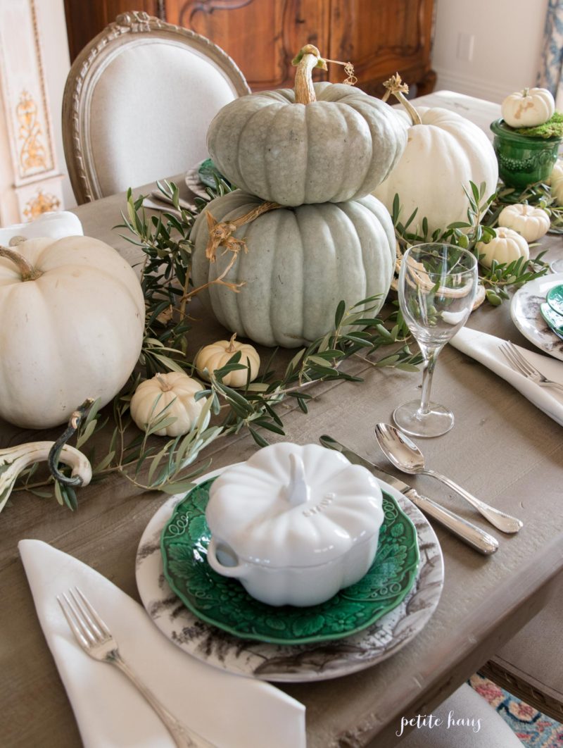 How to Style a Fall Table with Non-Traditional Colors and a Blog Hop ...