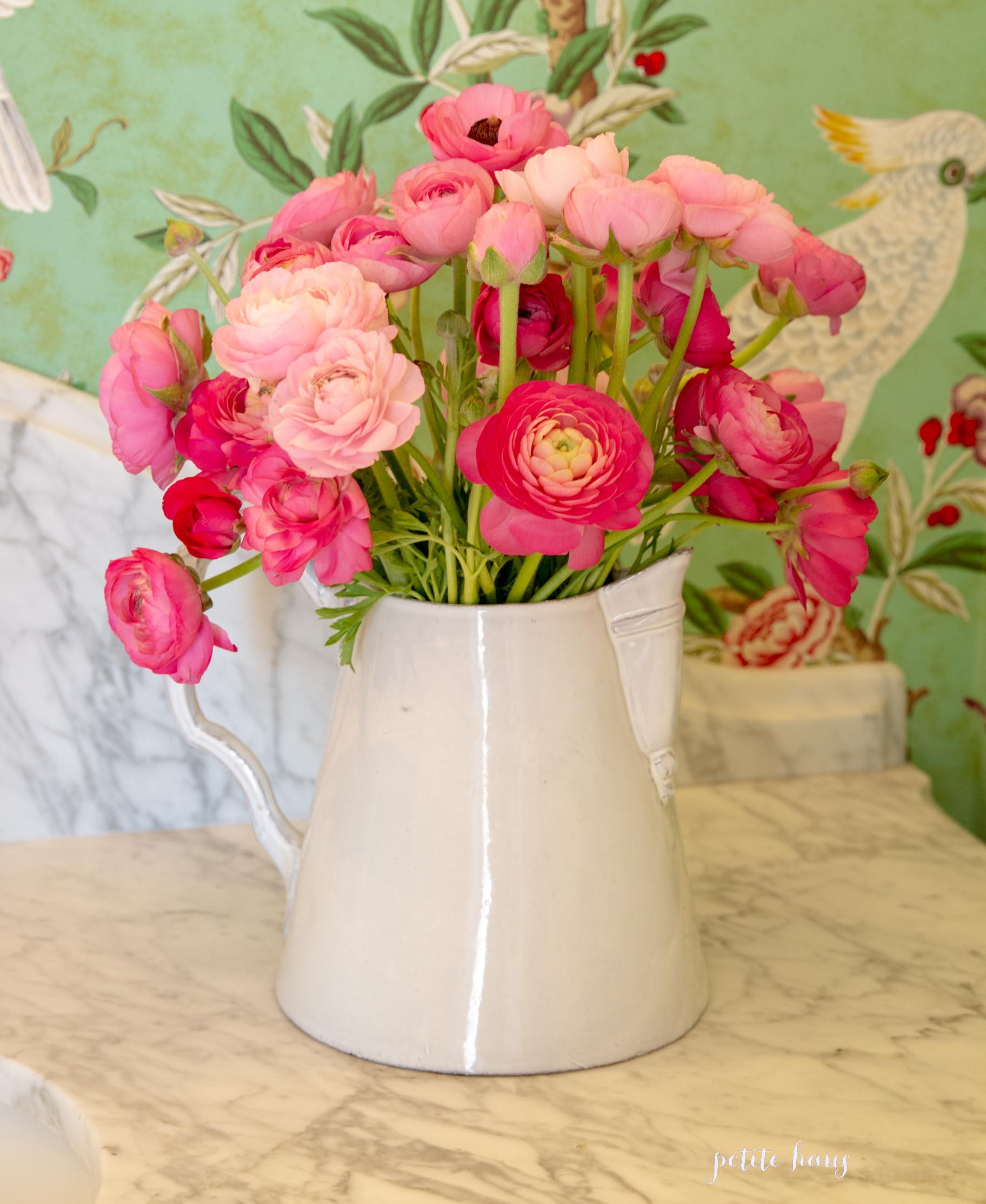 Ranunculus and Spring Home Decor - Petite Haus